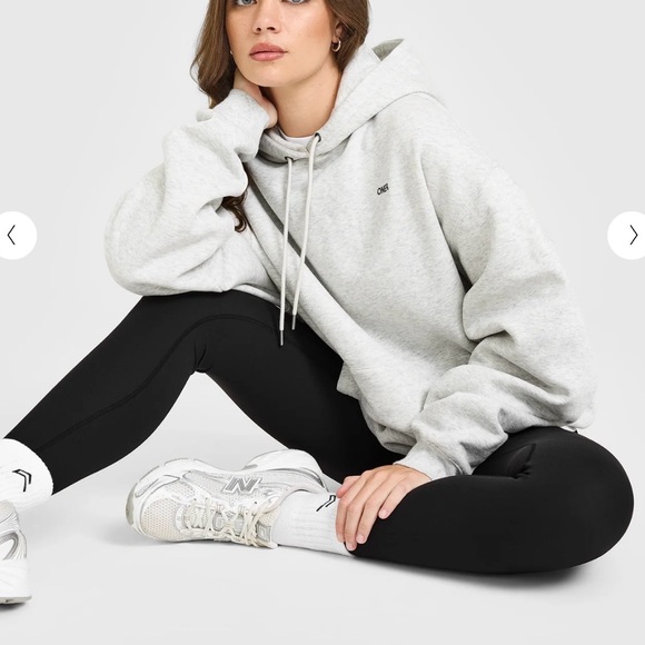 Oner Active Foundation Oversized Hoodie - Light Grey Marl 🩶 - Picture 3 of 3
